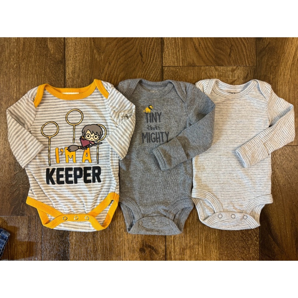 Baby Boy Newborn Outfits Shirts Pants Jeans Bodysuits Clothes Lot Harry Potter - Picture 13 of 15